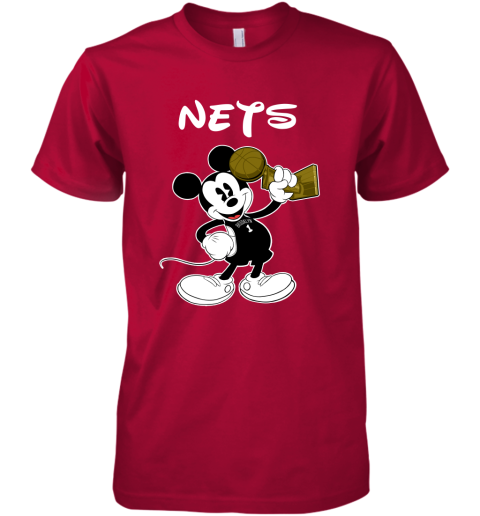 Mickey Brooklyn Nets Premium Men's T-Shirt