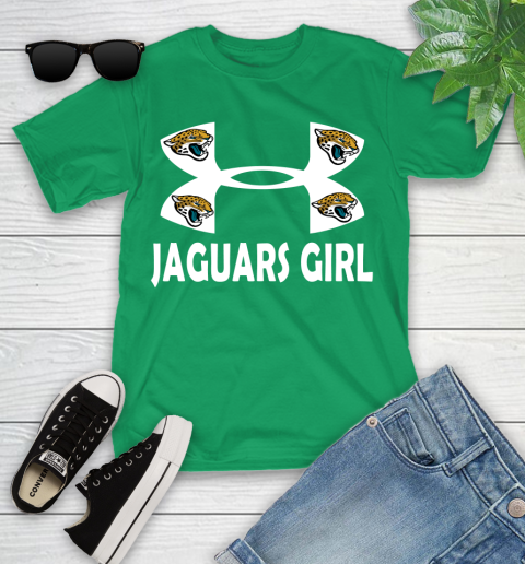 NFL Jacksonville Jaguars Girl Under Armour Football Sports Youth T-Shirt 8