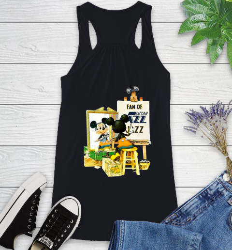 NBA Basketball Utah Jazz Mickey Drawing Shirt 43