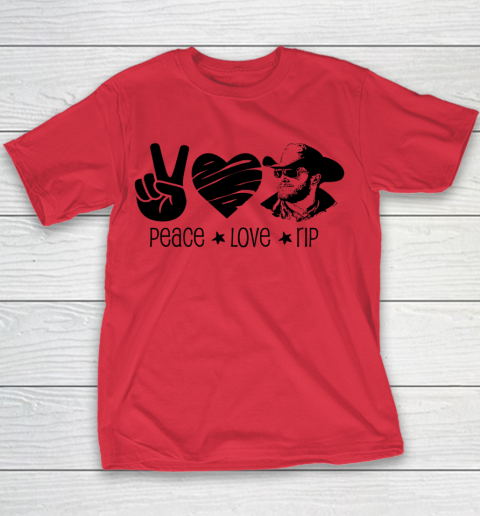 Rip Wheeler Shirt Peace Love Rip Youth T-Shirt 6
