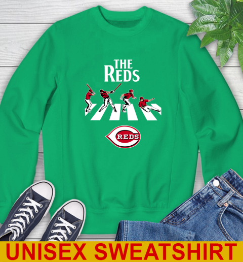 MLB Baseball Cincinnati Reds The Beatles Rock Band Shirt Sweatshirt 8