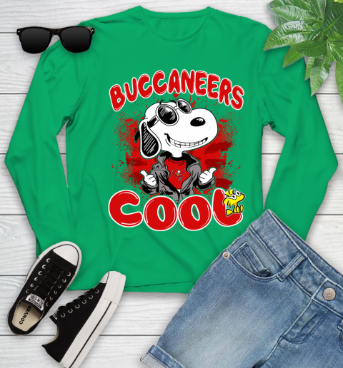 NFL Football Tampa Bay Buccaneers Cool Snoopy Shirt Youth Long Sleeve 6