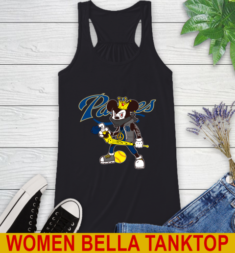 San Diego Padres MLB Baseball Mickey Peace Sign Sports Racerback Tank 2