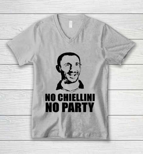 No Chiellini, No Party Italia Champion Euro Player V-Neck T-Shirt 2
