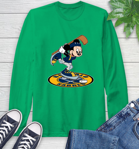 NHL Hockey Buffalo Sabres Cheerful Mickey Disney Shirt Long Sleeve T-Shirt 8