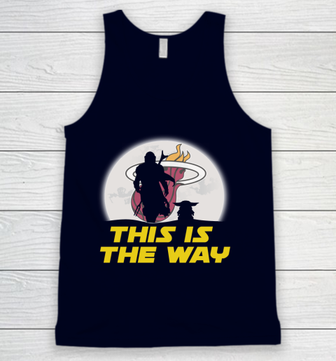 Miami Heat NBA Basketball Star Wars Yoda And Mandalorian This Is The Way Tank Top 2