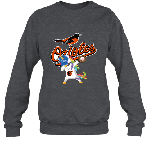 Hip Hop Dabbing Unicorn Flippin Love Baltimore Orioles Sweatshirt