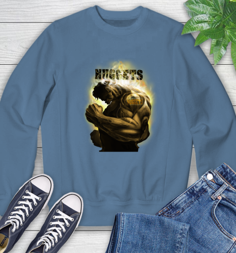 Denver Nuggets NBA Basketball Hulk Marvel Avengers Sports Sweatshirt 8