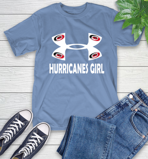 NHL Carolina Hurricanes Girl Under Armour Hockey Sports T-Shirt 12