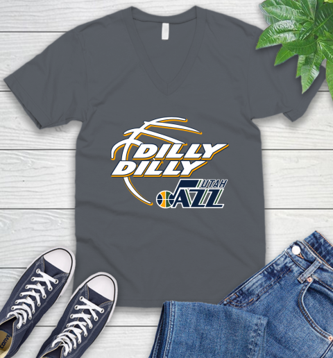 NBA Utah Jazz Dilly Dilly Basketball Sports V-Neck T-Shirt 5