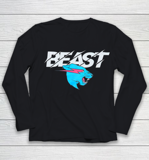 Retro Mr Game Funny Mr Gaming Beast Game Youth Long Sleeve
