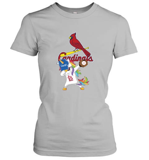 Hip Hop Dabbing Unicorn Flippin Love St Louis Cardinals Women's T-Shirt