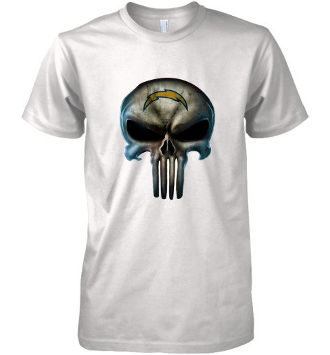 Los Angeles Chargers The Punisher Mashup Football Premium Men's T-Shirt