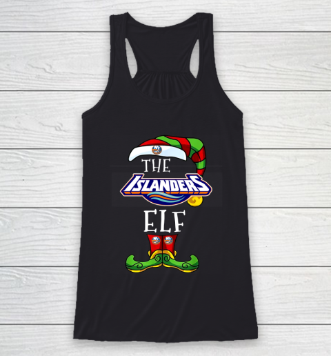 New York Islanders Christmas ELF Funny NHL Racerback Tank