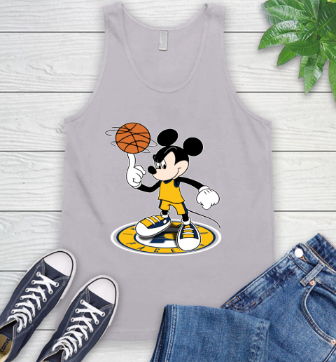 NBA Basketball Indiana Pacers Cheerful Mickey Disney Shirt Tank Top 4