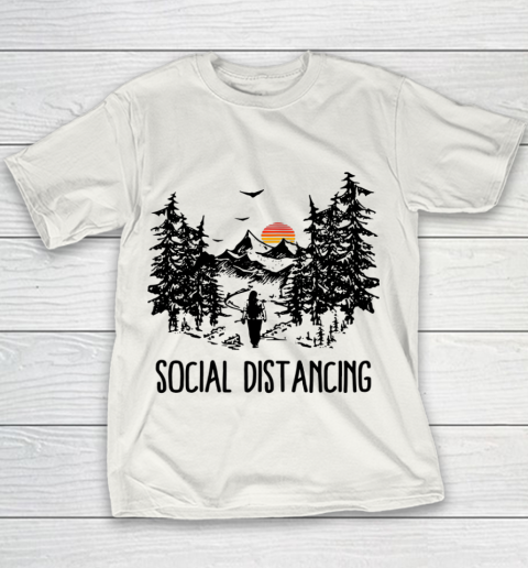 Social Distancing Shirt Camping Hiking Outdoors Youth T-Shirt