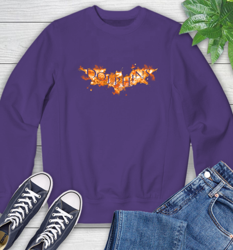 NFL Miami Dolphins Batman Logo DC Football Sports Shirt Sweatshirt 4
