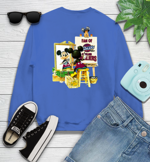 NBA Basketball Cleveland Cavaliers Mickey Drawing Shirt 110