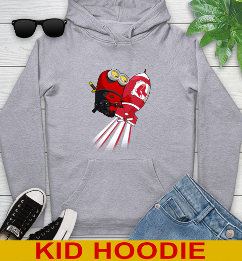 MLB Baseball Boston Red Sox Deadpool Minion Marvel Shirt Youth Hoodie 6