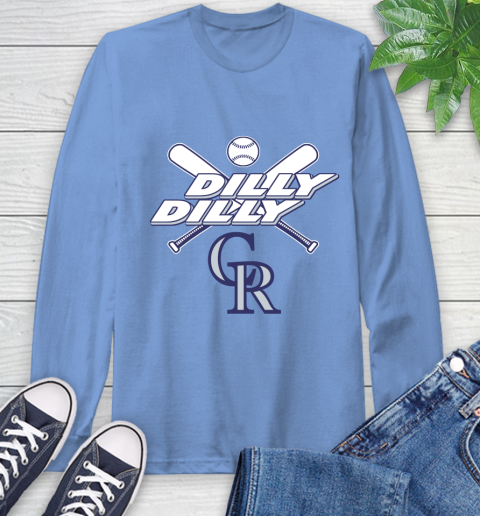 MLB Colorado Rockies Dilly Dilly Baseball Sports Long Sleeve T-Shirt 11