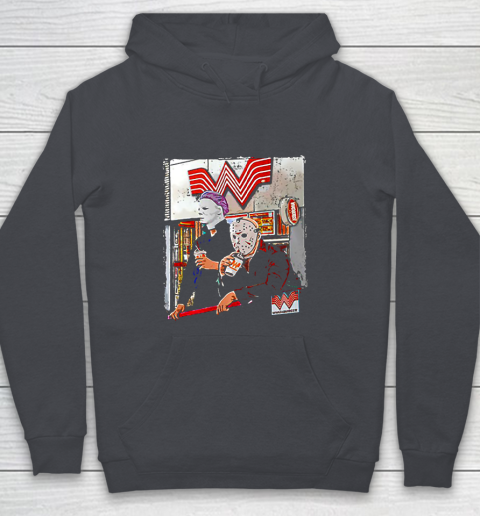 Michael Myers And Jason Voorhees Drinking Whataburger Youth Hoodie Tee For Sports