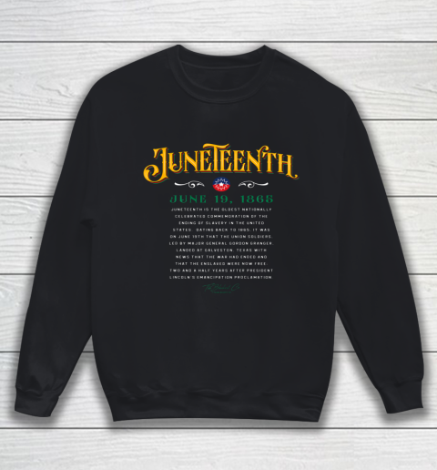 Juneteenth Vintage African American 1865 Sweatshirt