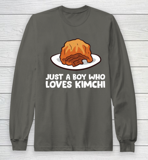Just a Boy Who Loves Kimchis Funny Kimchi Long Sleeve T-Shirt 5
