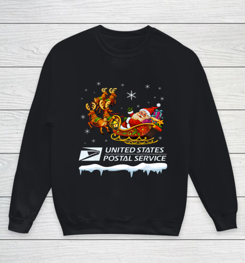 United States Postal Service Santa Christmas Funny Xmas Gift Youth Sweatshirt