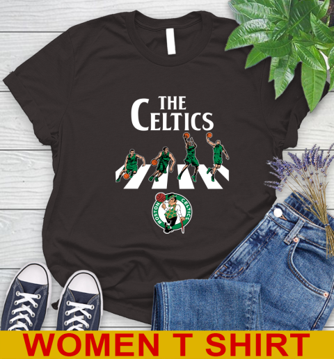 NBA Basketball Boston Celtics The Beatles Rock Band Shirt Women's T-Shirt 9