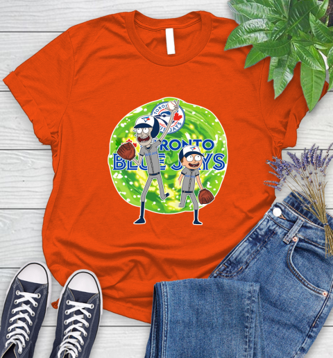 MLB Toronto Blue Jays Rick And Morty Baseball Sports Women's T-Shirt 4