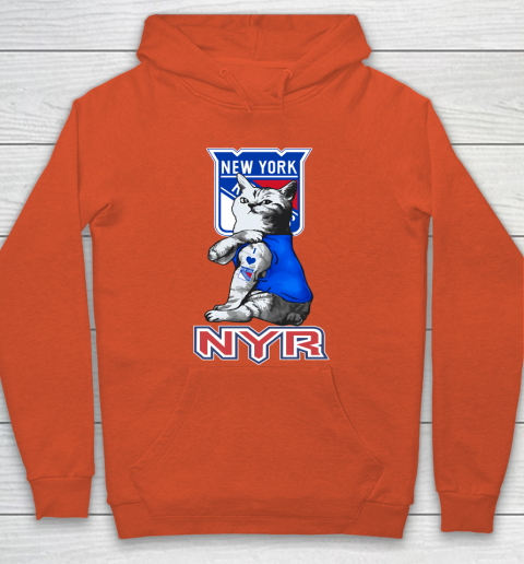 NHL My Cat Loves New York Rangers Hockey Hoodie 3
