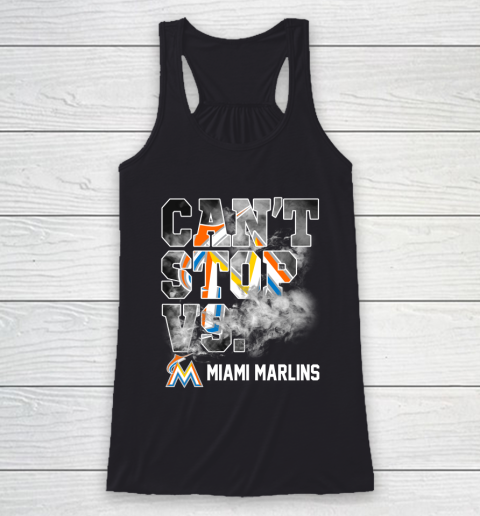 MLB Miami Marlins Baseball Can't Stop Vs Marlins Racerback Tank