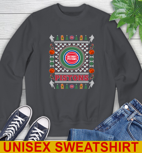 Detroit Pistons Merry Christmas NBA Basketball Loyal Fan Sweatshirt - Image 8