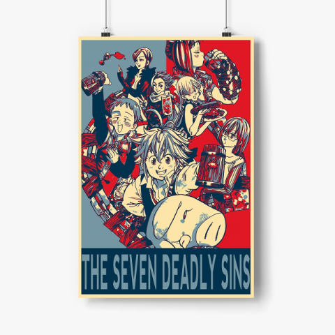 The Seven Deadly Sins Charater Anime Manga Poster