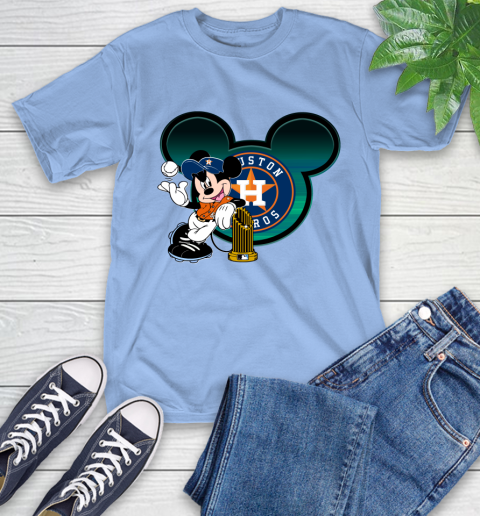 MLB Houston Astros The Commissioner's Trophy Mickey Mouse Disney T-Shirt 11