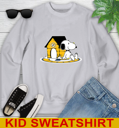 NBA Basketball Indiana Pacers Snoopy The Peanuts Movie Shirt Youth Sweatshirt 4