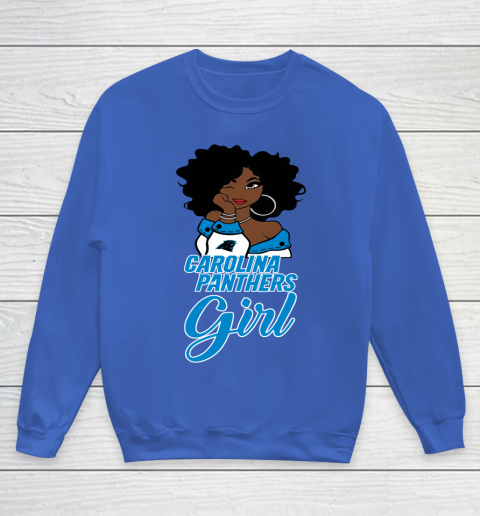 Carolina Panthers Girl NFL Youth Sweatshirt 8