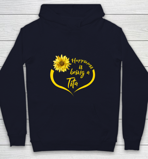 Womens Tita Gift Happiness Is Being A Tita Youth Hoodie 2