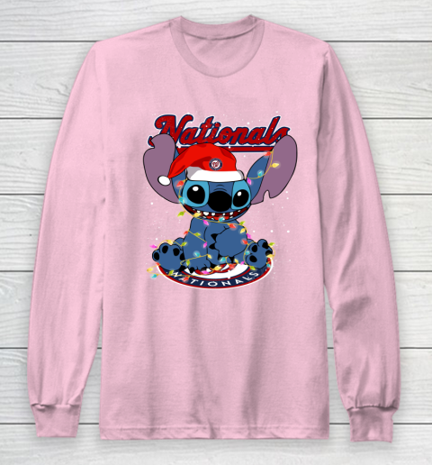 Washington Nationals MLB noel stitch Baseball Christmas Long Sleeve T-Shirt 6