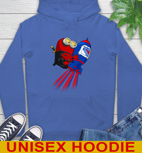 NHL Hockey New York Rangers Deadpool Minion Marvel Shirt Hoodie 9