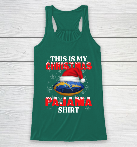 Los Angeles Chargers This Is My Christmas Pajama Shirt NFL Racerback Tank 5