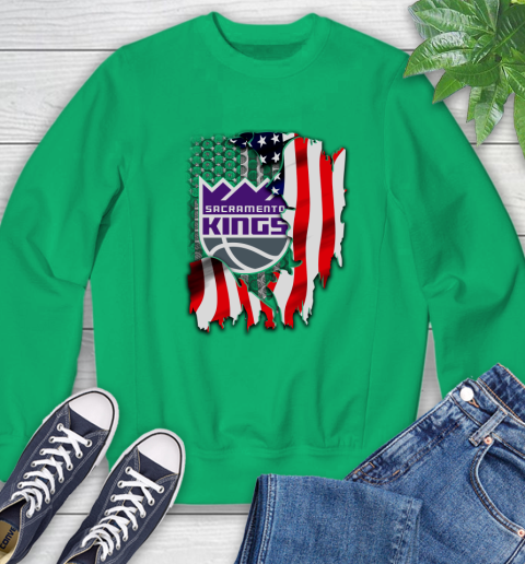 Sacramento Kings NBA Basketball American Flag Sweatshirt 7