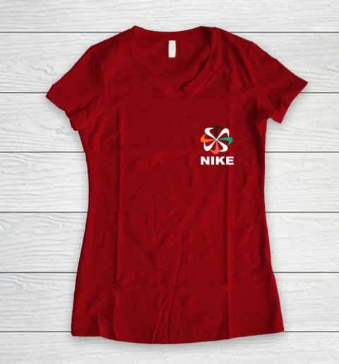 Jordan 12 University Gold Women's V-Neck T-Shirt 8