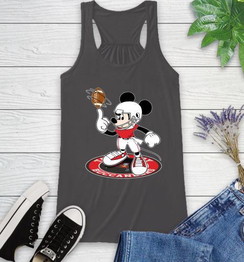 NFL Football Tampa Bay Buccaneers Cheerful Mickey Disney Shirt Racerback Tank 12
