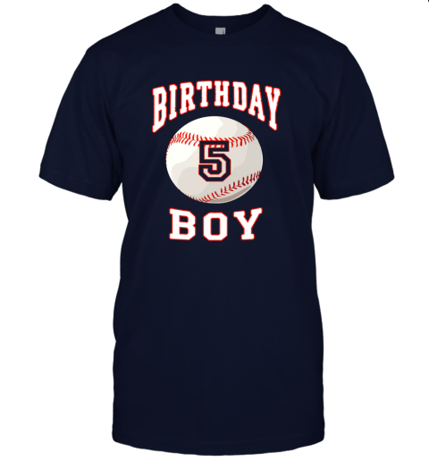 prtn kids baseball bday 5th birthday boy shirt for 5 years old gift jersey t shirt 60 front navy