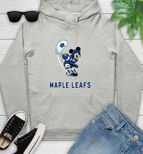 NHL Hockey Toronto Maple Leafs Cheerful Mickey Mouse Shirt Youth Hoodie 2