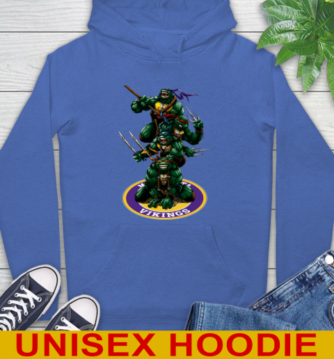 NFL Football Minnesota Vikings Teenage Mutant Ninja Turtles Shirt Hoodie - Image 10