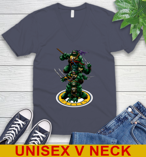 NBA Basketball Indiana Pacers Teenage Mutant Ninja Turtles Shirt V-Neck T-Shirt 8