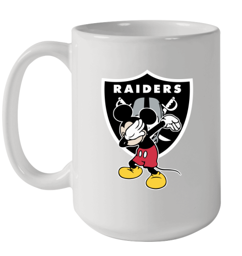 Oakland Raiders NFL Football Dabbing Mickey Disney Sports Ceramic Mug 15oz