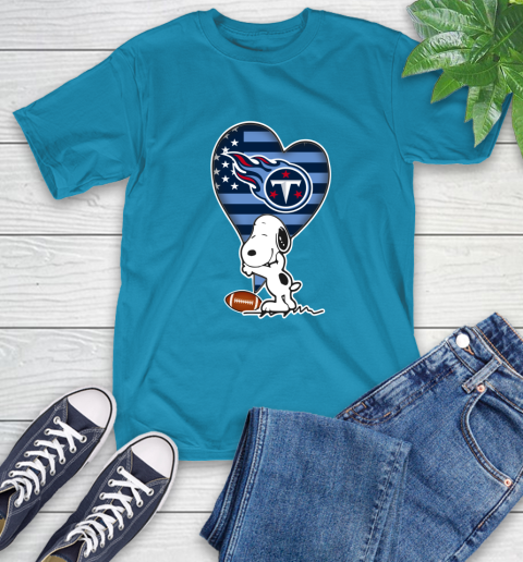 Tennessee Titans NFL Football The Peanuts Movie Adorable Snoopy T-Shirt 8